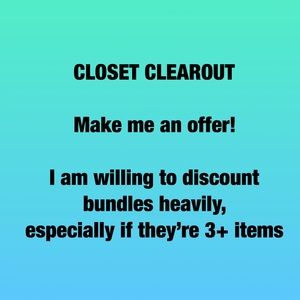 CLOSET CLEAROUT! Make me an offer